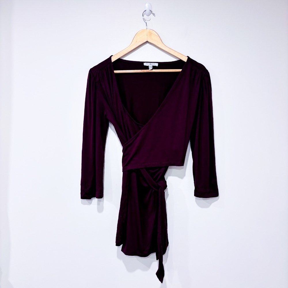 🌼NWOT🌼 ENVIE DE FRAISE – Burgundy wrap nursing top‎ | Size L *